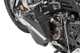 Coffre à outils moto avec barres de protection moteur - complet - acier inoxydable pour Yamaha Ténéré 700 (-2024)
