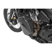 Coffre à outils moto avec barres de protection moteur (sans DCT) - complet - acier inoxydable, noir pour Honda CRF1100L Africa Twin / CRF1100L Adventure Sports
