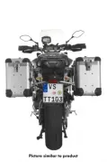 ZEGA Pro système de coffre aluminium "And-S" 38/38 litres avec support acier inoxydable noir pour Yamaha MT-09 Tracer (2015-2017)