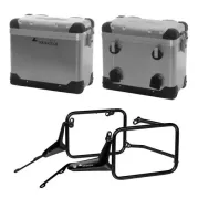 Système de coffres ZEGA Pro en aluminium BMW R1300GS          Contenance 38/38, Couleur du porte-bagages Argent, Couleur Alu Natural