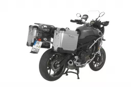 ZEGA Pro système de coffre aluminium 31/31 litres avec support acier inoxydable noir pour Yamaha MT-09 Tracer (2015-2017)