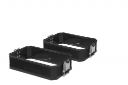 Extension de coffre VOLUME BOOSTER pour le coffre BMW d'origine en aluminium, noir (set de 2)