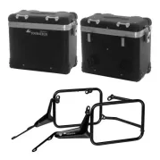 Système de coffres ZEGA Pro en aluminium BMW R1300GS           Contenance 38/38, Couleur du porte-bagages Argent, Couleur And-S