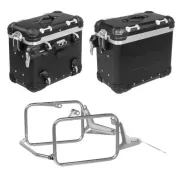 Système de coffre en aluminium ZEGA Evo BMW R1300GS         Contenance 45/45, Couleur du porte-bagages Noir, Couleur And-S