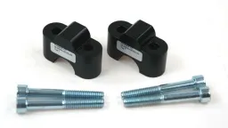 Rehausse de guidon TYPE 7 25 mm noire, pour BMW R1100GS/R1150GS et Honda Transalp/XRV750/Varadero